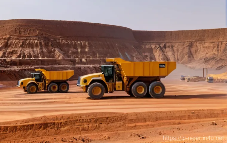 니제르 경제 구조와 주요 산업 - A vibrant, wide-angle shot depicting the traditional agricultural life in Niger. In the foreground, ...