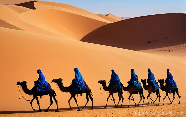 니제르에서 가장 유명한 마을과 도시 - **Agadez: Mysterious Desert Cityscape**
    A wide-angle shot of the historic city of Agadez, Niger,...
